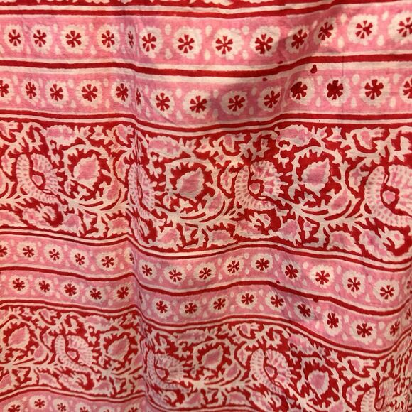 Tuckernuck Catalans Heat Wave Dress Cover Up Women’s Size Large Red Pink Resort‎ - Picture 7 of 7